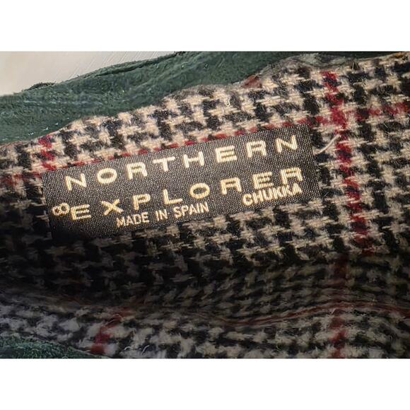 Northern Explorer Shoes Sz 8 Chukka Booties Dark Green Suede Fall Spain Cozy - Picture 7 of 8